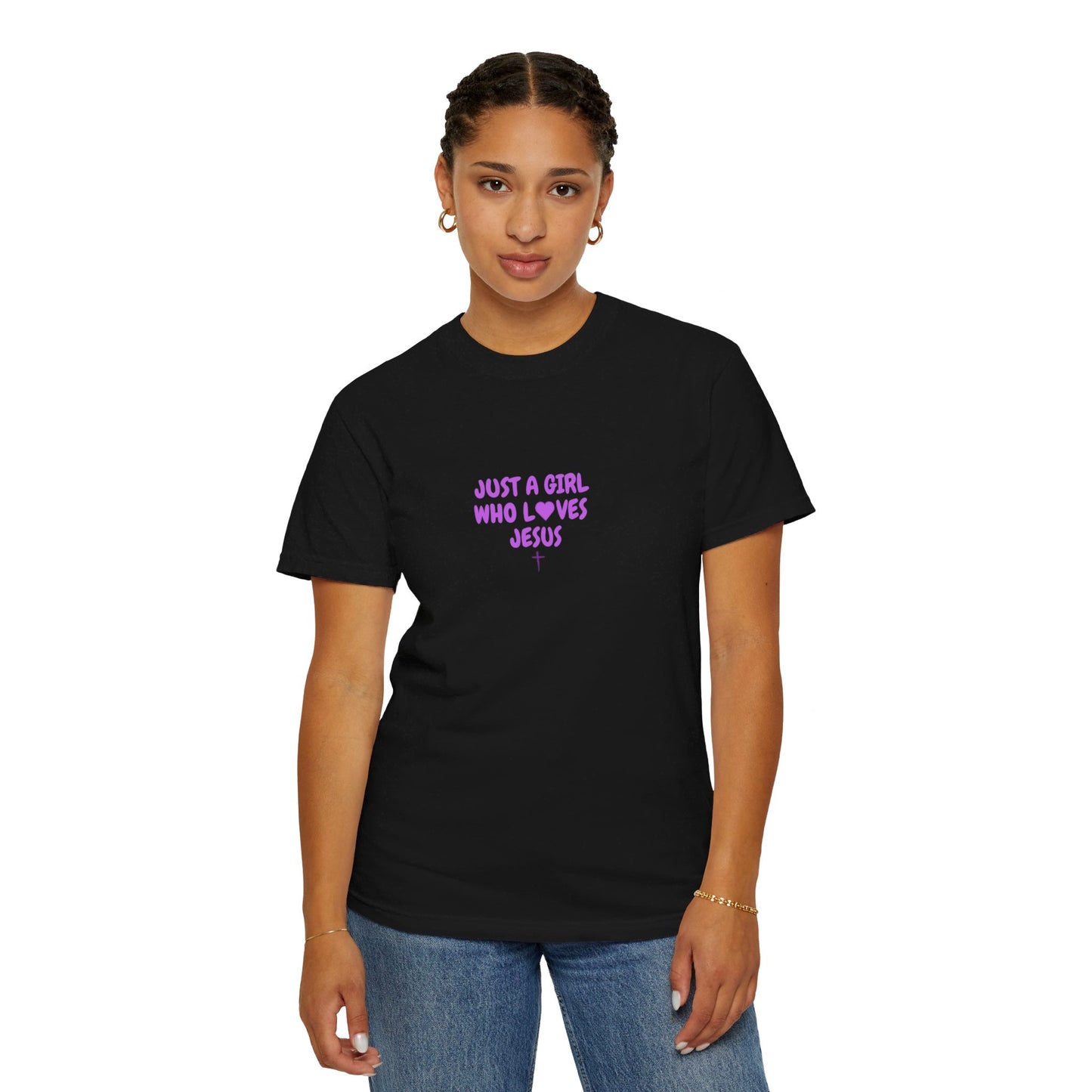 Love Jesus Women's Garment-Dyed T-shirt