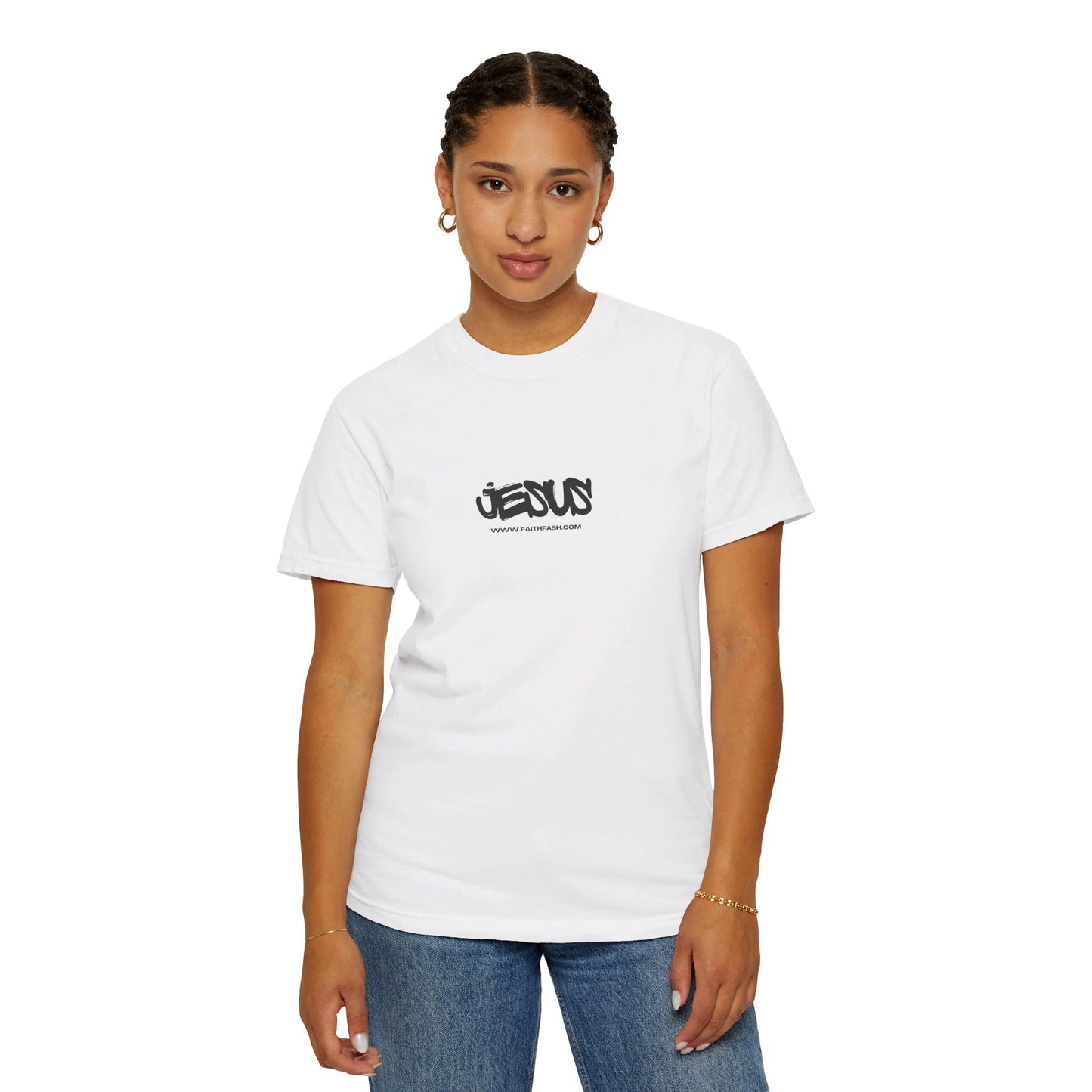 Jesus Women's Design Garment-Dyed T-shirt