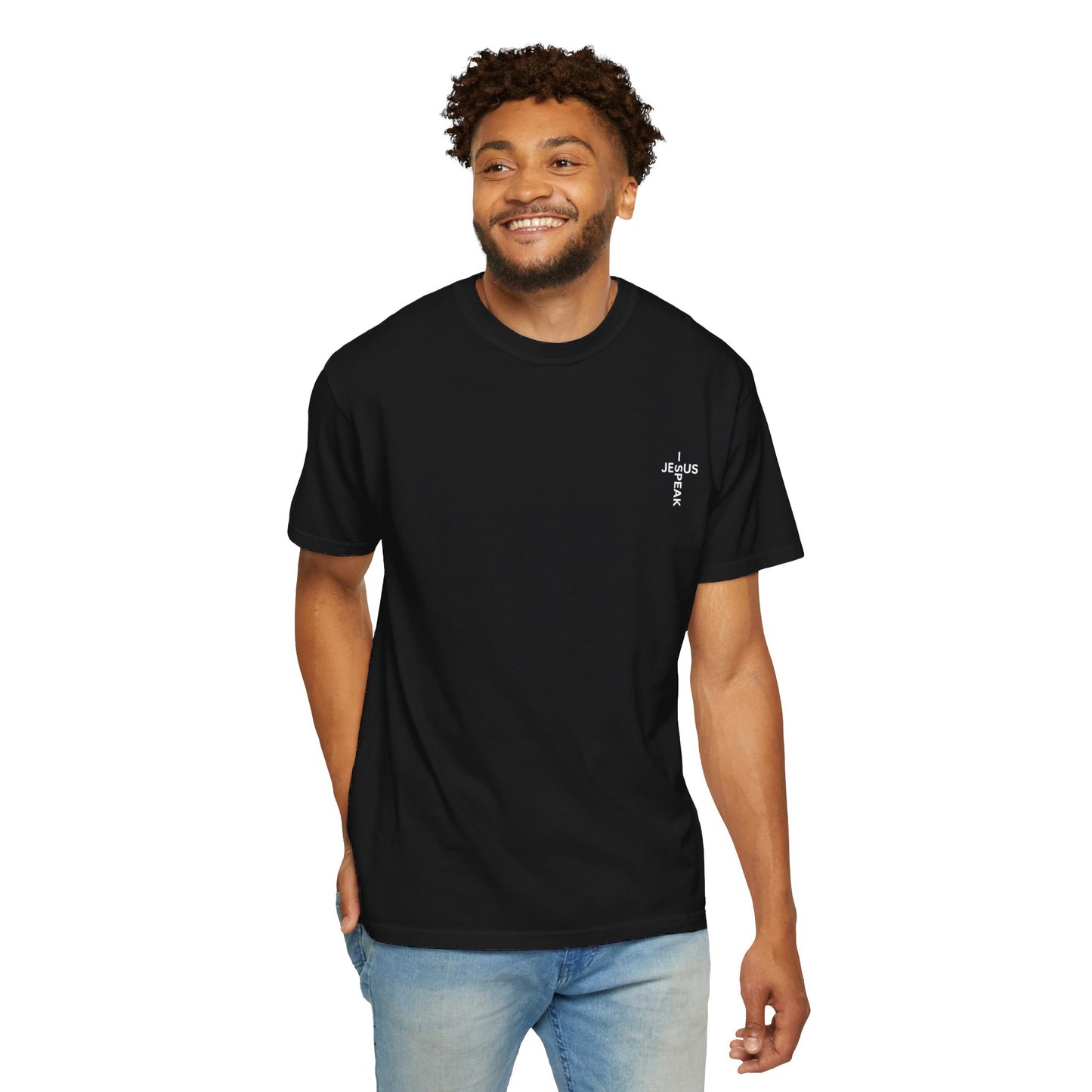 I Speak Jesus Men's Garment-Dyed T-shirt