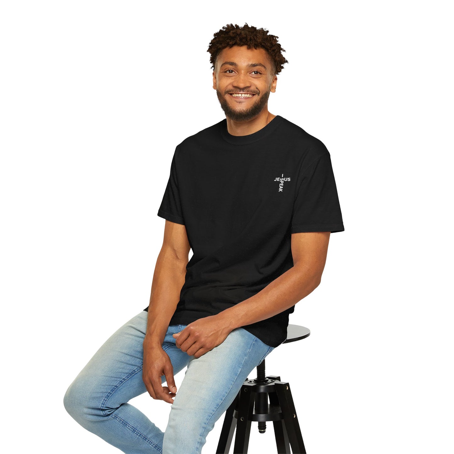 I Speak Jesus Men's Garment-Dyed T-shirt