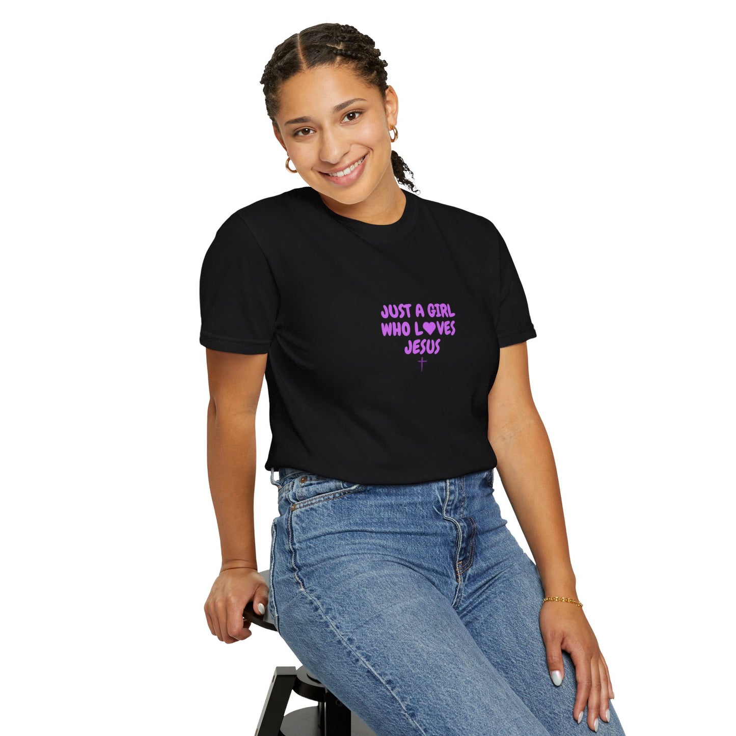 Love Jesus Women's Garment-Dyed T-shirt