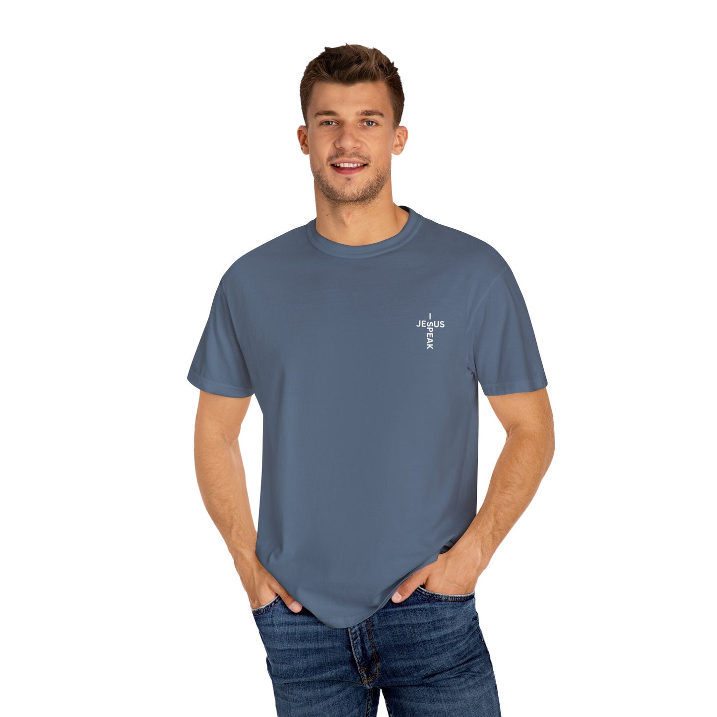 I Speak Jesus Men's Garment-Dyed T-shirt