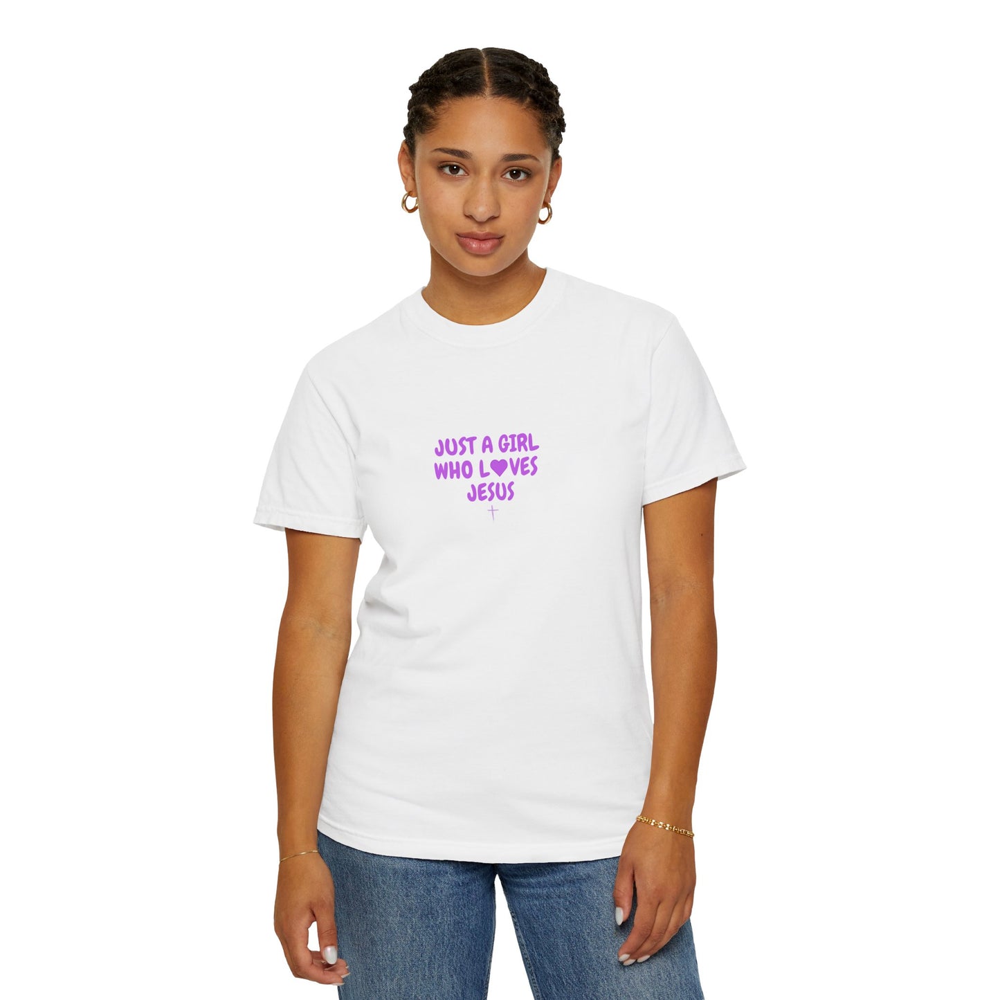 Love Jesus Women's Garment-Dyed T-shirt
