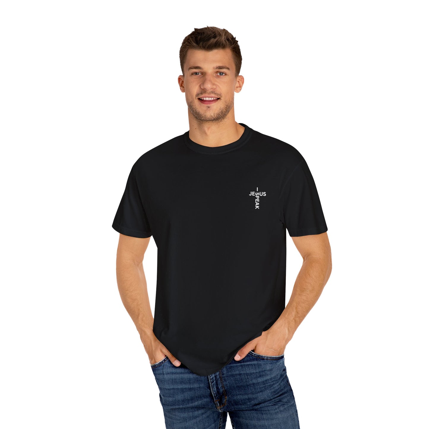 I Speak Jesus Men's Garment-Dyed T-shirt
