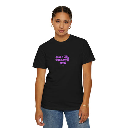 Love Jesus Women's Garment-Dyed T-shirt