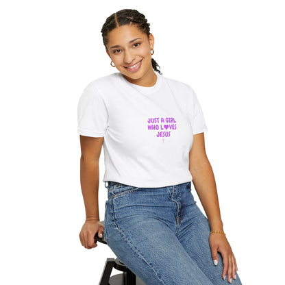 Love Jesus Women's Garment-Dyed T-shirt